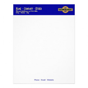 Humorous Suzuki Motorcycle Letterhead Template