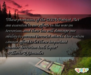 These provisions of the USA Patriot Act