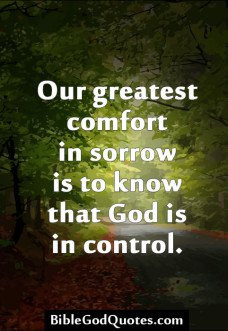 ... comfort in sorrow is to know that God is in …Bible and God Quotes