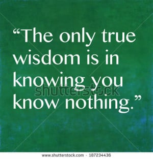 Inspirational quote by ancient Greek philosopher Socrates - stock ...