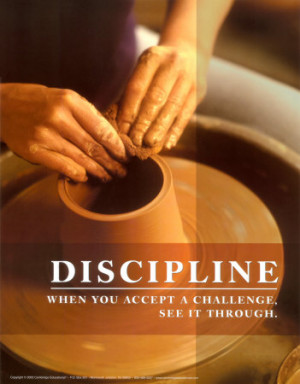 discipline discipline is the bridge between goals and accomplishments ...