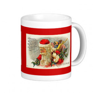 Santa Claus Quote - Vintage Merry Christmas Coffee Mug