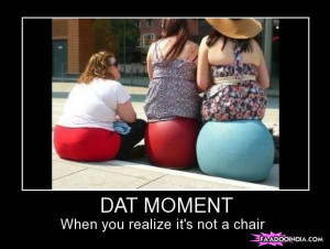 That moment when you realize it’s not a chair..