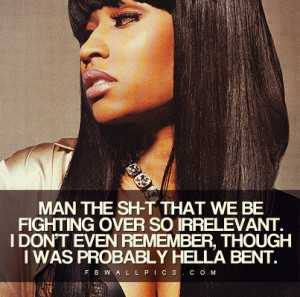 Nicki Minaj Hella Bent Quote Picture