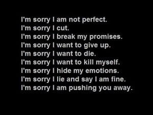 hide my emotions i m sorry i am pushing you away