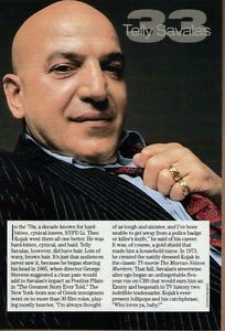 Details about TELLY SAVALAS 1996 Magazine Picture Clipping vk