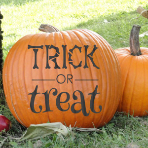 ... safe and happy night of treats with our Trick or Treat Vinyl Decal