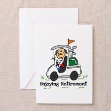 Retired and Golfing Greeting Card for