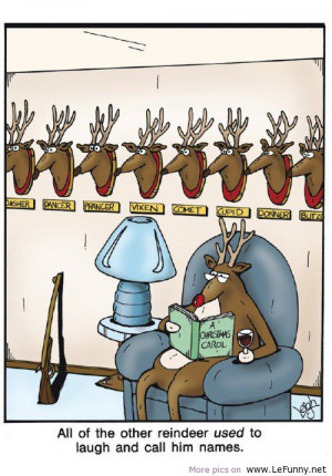 Funny reindeer LeFunny.net