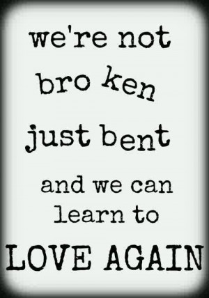 We're not broken just bent