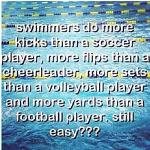 To all those who thing swimming is not a Sport.