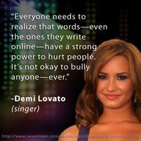 ... bullying prevention http expi co 0is4 lovato quot bullying hurt quotes