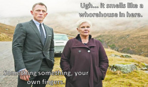 Archer quotes over Pictures of James Bond