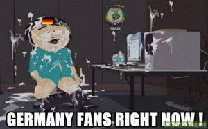 Germany Fans after the win against Brazil !!