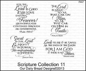 ... -Bread-Designs-Cling-Stamp-Set-Scripture-Collection-11-Bible-Verses