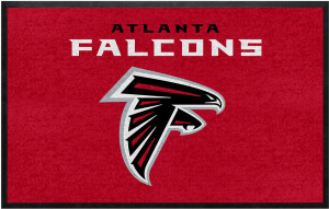 Atlanta Falcons Logo Mat 4'x6'