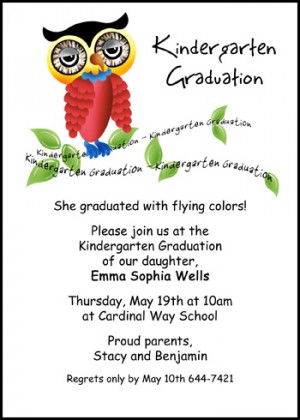 ... and invitations for preschool and kindergarten graduation