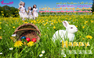 Happy Easter Sunday Quote Message for Kids Wallpaper