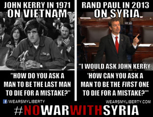Paul Turns Kerry’s Anti-War Rhetoric Against Him: How Can You Ask a ...