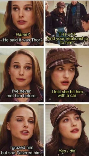 Thor ~ Jane Foster and Darcy - I loved these two in this - such a good ...