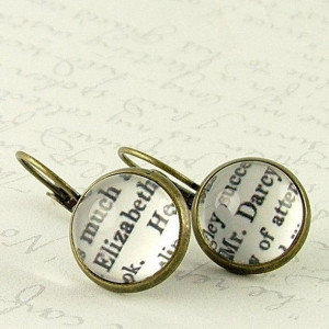 Elizabeth Bennet and Mr Darcy Earrings - Pride and Prejudice - Jane ...