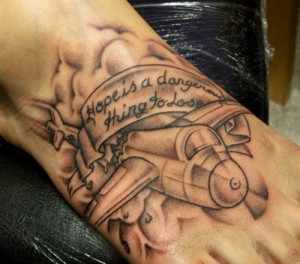 my LOST tribute tattoo! Flight oceanic 815, and a quote from Desmond ...