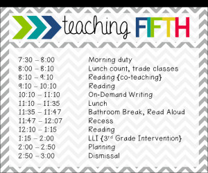 So, at a glance, this is my teachingschedule -