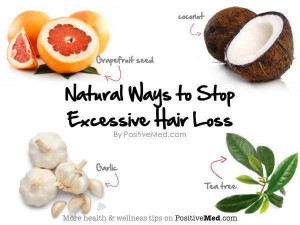 Natural ways to stop excessive hair loss