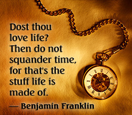 Benjamin franklin quote on saving time