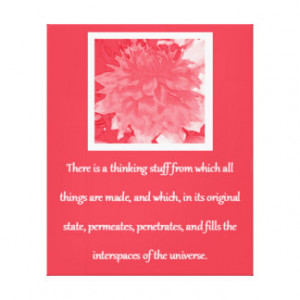 Law of Attraction Quote - Red Dahlia Gallery Wrap Canvas