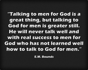 Talking To Men For God [Quote]