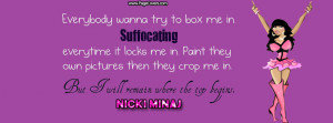 Nicki Minaj Quotes Facebook Covers