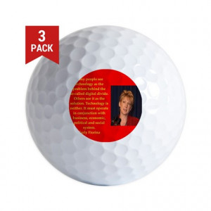 2016 Gifts > 2016 Golf Balls > carly fiorina quote Golf Ball