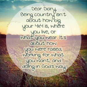 Being country