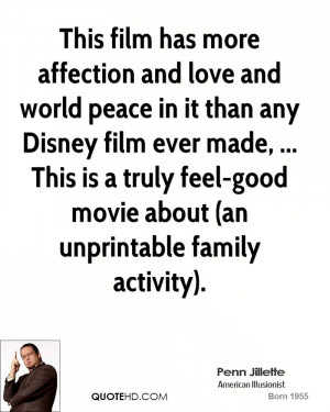Disney Movie Quotes About Family This film has more affection