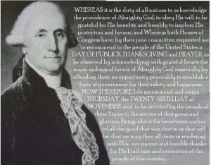 George Washington's Thanksgiving Proclamation of 1789