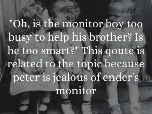 Jealous Boyfriend Quotes Ender's game quotes