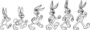 depiction of Bugs Bunny through the years. First two are early ...