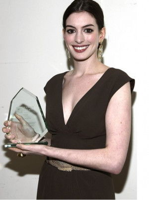 Anne Hathaway at Human Rights Campaign's annual Los Angeles Gala