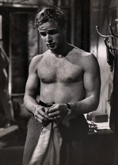 Marlon Brando in A Streetcar Named Desire, 1951. From the Lester ...