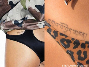 Rihanna's tattoos styles