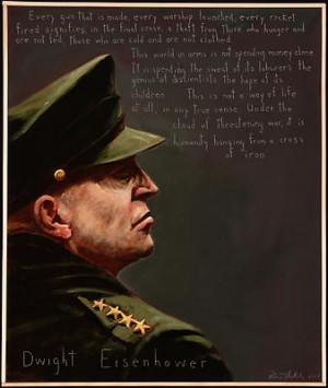 Dwight Eisenhower Portrait by Robert Shetterly
