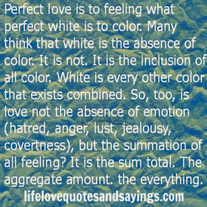 Perfect Love Is...