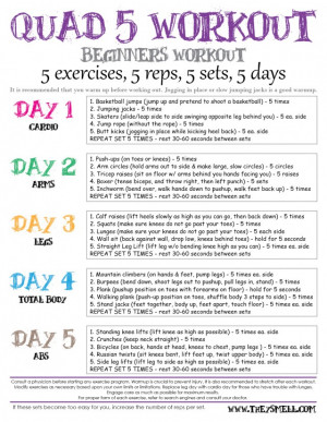 We all have to start somewhere – workout plan for beginners