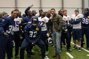 Drake spent some time with the Seattle Seahawks on Wednesday at the ...