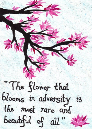 Cherry blossom tattoo Mulan quote