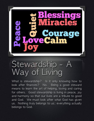 Stewardship 2-Page Poster