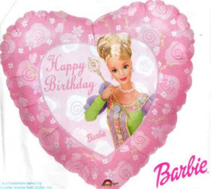barbie birthday card