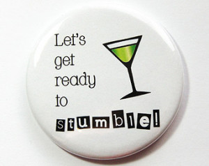 ... funny saying, Hen Night, bachelorette party, martini, Kellys Magnet