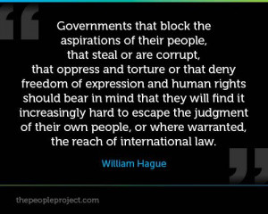 Governments That Block The Aspirations Of Their People, That Steal Or ...
